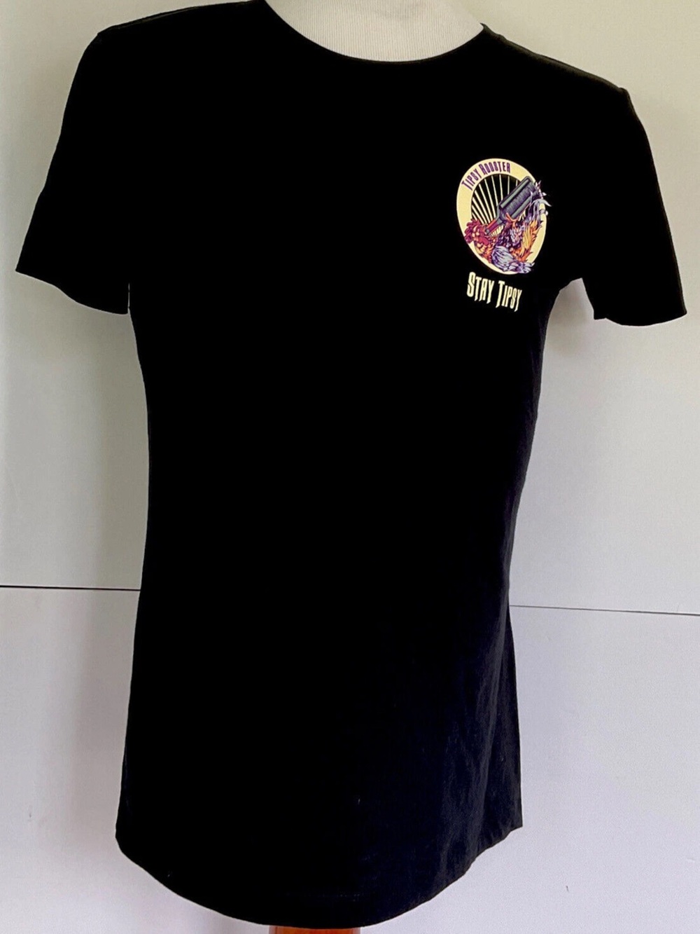 Key West Tipsy Rooster Liquor Store/Bar Double Sided Graphic T-Shirt Size Small